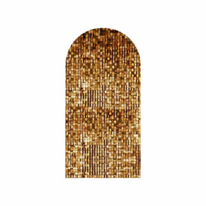 Painel De Festa Romano Decorativo Paetê Dourado