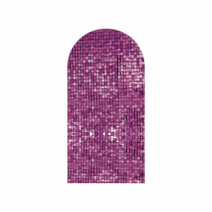 Painel De Festa Romano Decorativo Paetê Rosa Escuro
