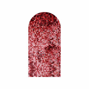 Painel De Festa Romano Decorativo Paetê Vermelho