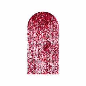 Painel De Festa Romano Decorativo Paetê  Vermelho