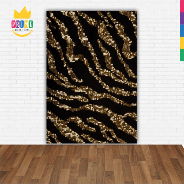Painel de Festa Retangular 3D Lantejoula Animal Print casadinho 1,50m x 2,20 - Image 2