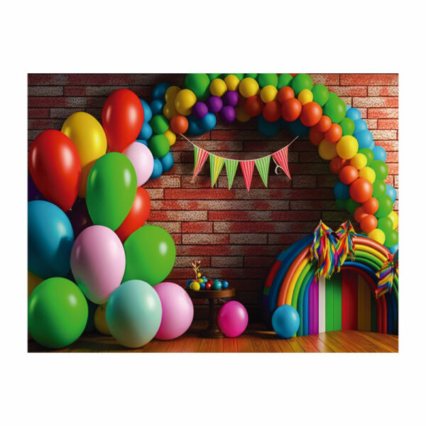 Fundo Fotográfico Cenário Arco Balão Tecido 2,20m x1,50m F383 - Image 3