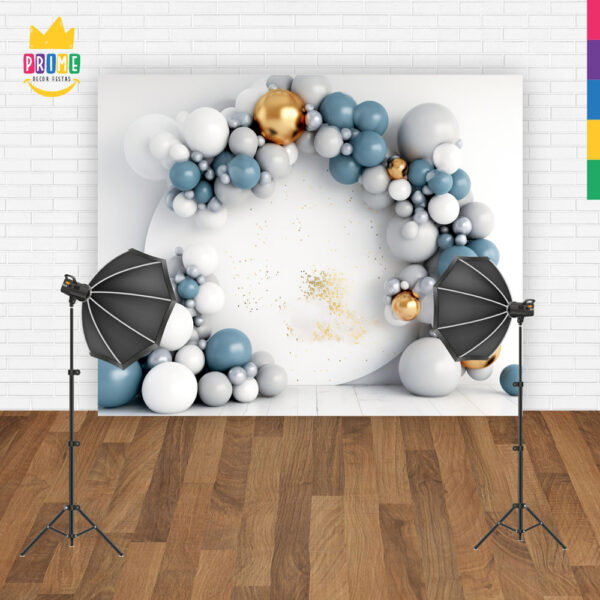 Fundo Fotográfico Cenário Arco Balão Tecido 2,20m x1,50m F342 - Image 4