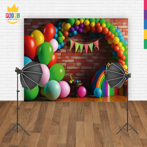 Fundo Fotográfico Cenário Arco Balão Tecido 2,20m x1,50m F383 - Image 4