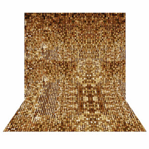 Fundo Fotográfico Textura Dourado em Tecido 2,20m x1,50m F464