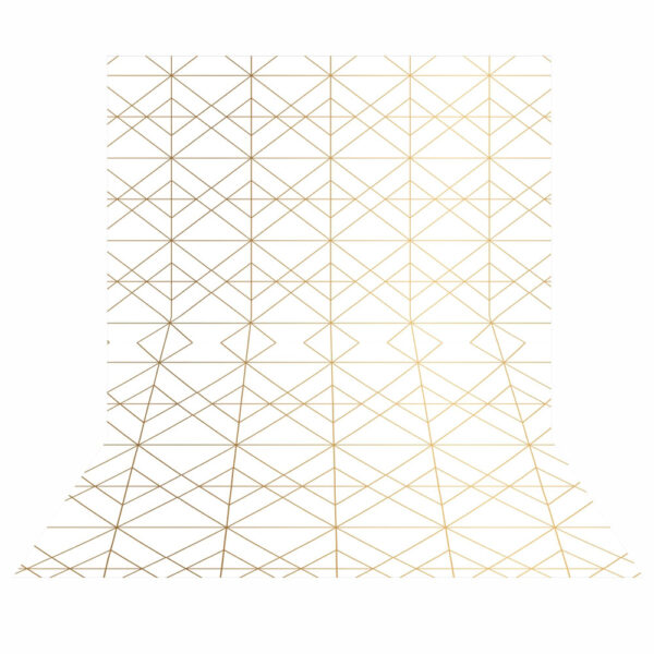 Fundo Fotográfico Geométrico Branco Tecido  2,20m x1,50m F471