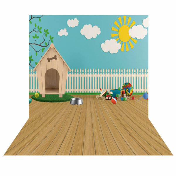 Fundo Fotográfico Pet Cenário Brinquedos em Tecido  F707