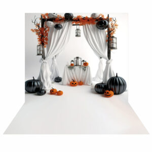Fundo Fotográfico Pet Cenário Fantasma Halloween em Tecido F702