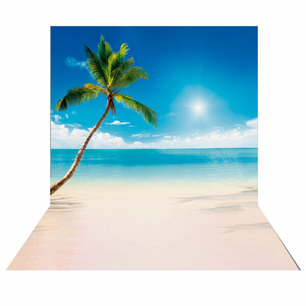 Fundo Fotográfico Cenário Verão Praia Tecido 2,20m x1,50m F423