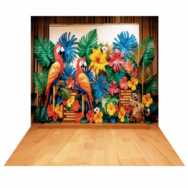 Fundo Fotográfico Cenário Verão Tropical Tecido 2,20m x1,50m F416