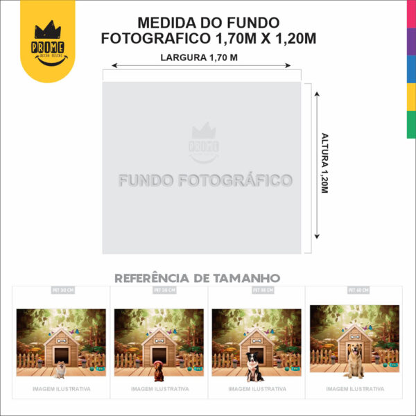 Fundo Fotográfico Cenário Páscoa Pet Tecido 1,70m x1,20m F747 - Image 6