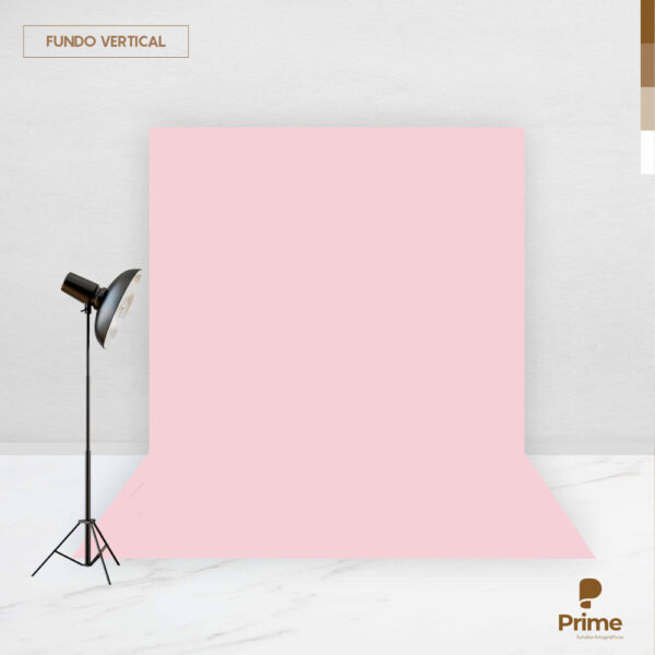 Fundo Fotográfico Tecido Rosa Claro Cor Lisa  2,20m x1,50m F437 - Image 2