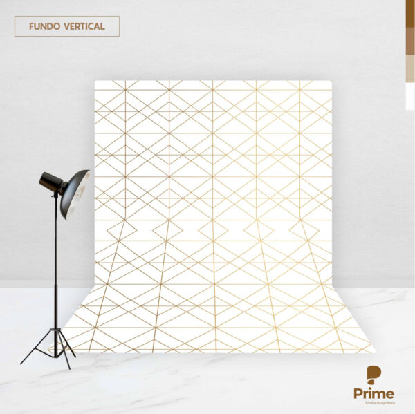 Fundo Fotográfico Geométrico Branco Tecido  2,20m x1,50m F471 - Image 2