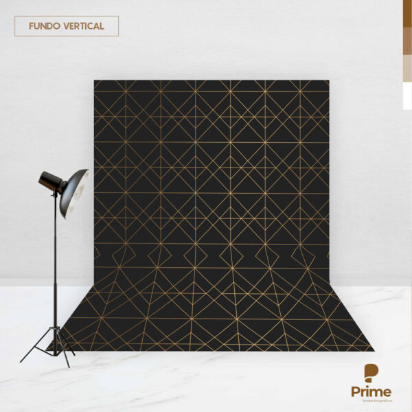 Fundo Fotográfico Geométrico Preto em Tecido 2,20m x1,50m F474 - Image 2