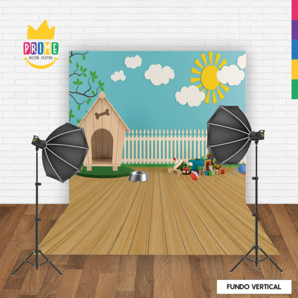 Fundo Fotográfico Pet Cenário Brinquedos em Tecido  F707 - Image 2