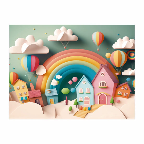 Fundo Fotográfico Cenário Casa Torta Newborn em Tecido 2,20m x1,50m F259 - Image 3