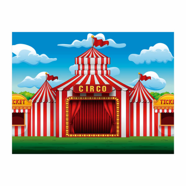 Fundo Fotográfico Cenário Circo em Tecido 2,20m x1,50m F202 - Image 3