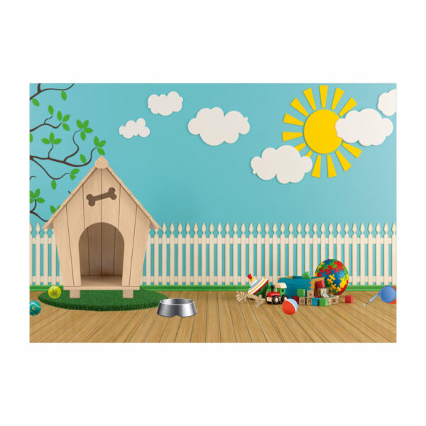 Fundo Fotográfico Pet Cenário Brinquedos em Tecido  F707 - Image 3