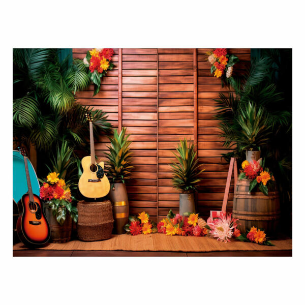 Fundo Fotográfico Cenário Verão Tropical Tecido 2,20m x1,50m F417 - Image 3