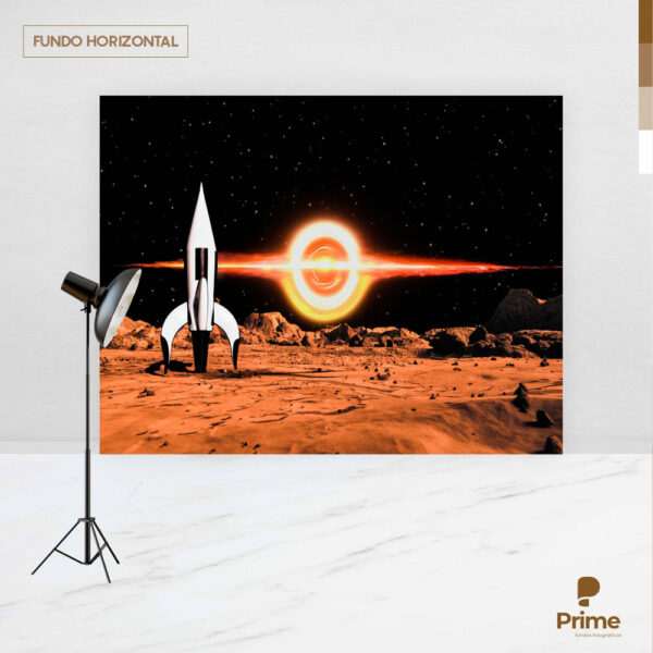 Fundo Fotográfico Espaço Astronauta em Tecido 2,20m x1,50m F555 - Image 4