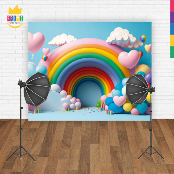 Fundo Fotográfico Cenário Newborn Love em Tecido 2,20m x1,50m F248 - Image 4