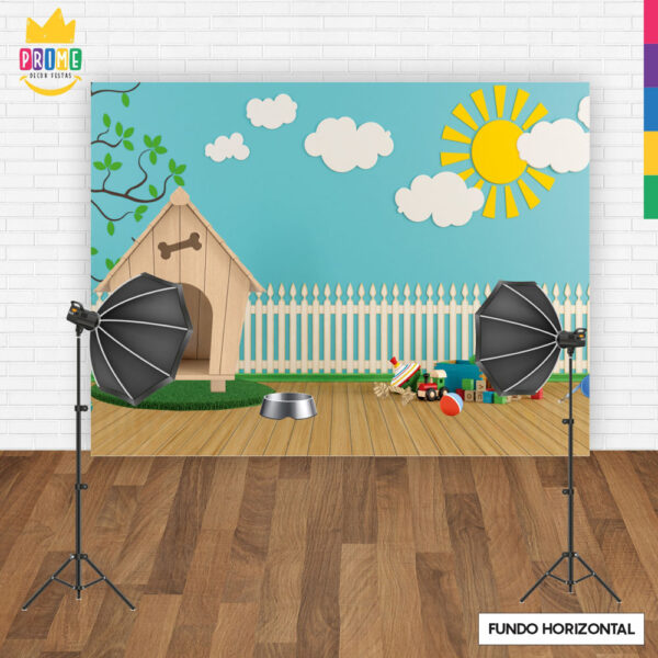 Fundo Fotográfico Pet Cenário Brinquedos em Tecido  F707 - Image 4