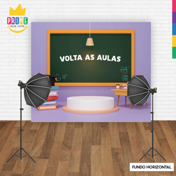 Fundo Fotográfico Cenário Volta às Aulas Tecido 2,20m x1,50m F409 - Image 4