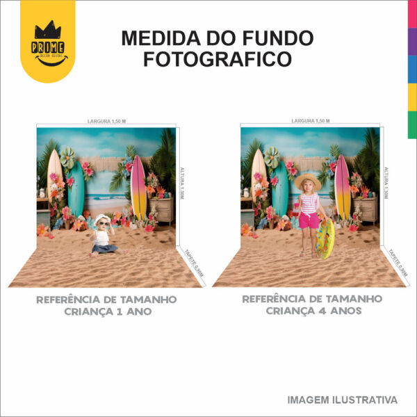 Fundo Fotográfico Cenário Volta às Aulas Tecido 2,20m x1,50m F408 - Image 5