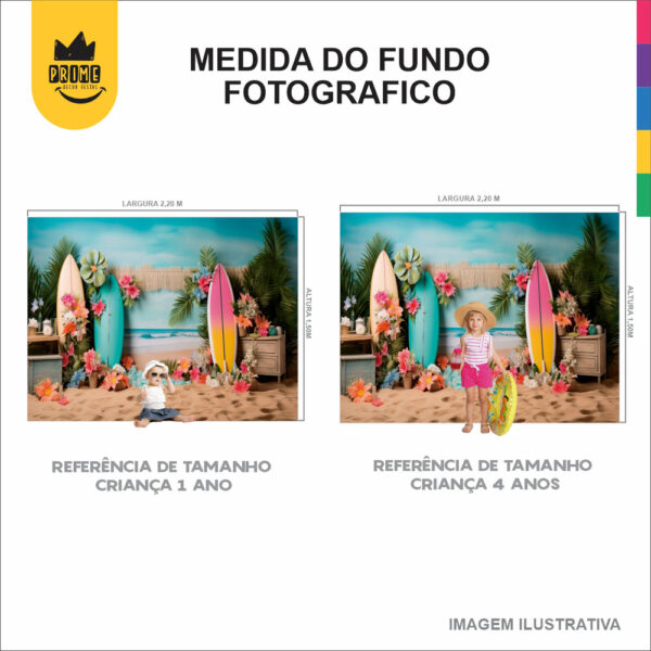 Fundo Fotográfico Cenário Volta às Aulas Tecido 2,20m x1,50m F408 - Image 6