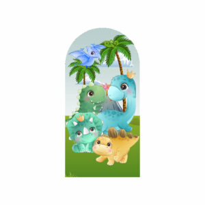 Painel De Festa Romano Decorativo Dinossauro Cute