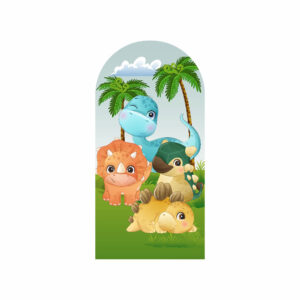 Painel De Festa Romano Decorativo Dinossauro Cute