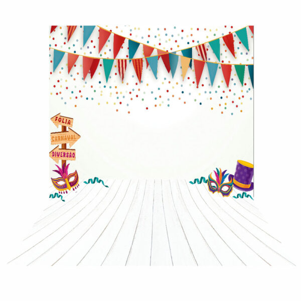 Fundo Fotográfico Cenário Carnaval Infantil 2,20m x1,50m F857