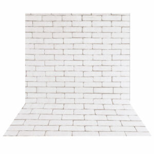 Fundo Fotográfico Cenário Tijolo Branco Textura Tecido 2,20m x1,50m F497