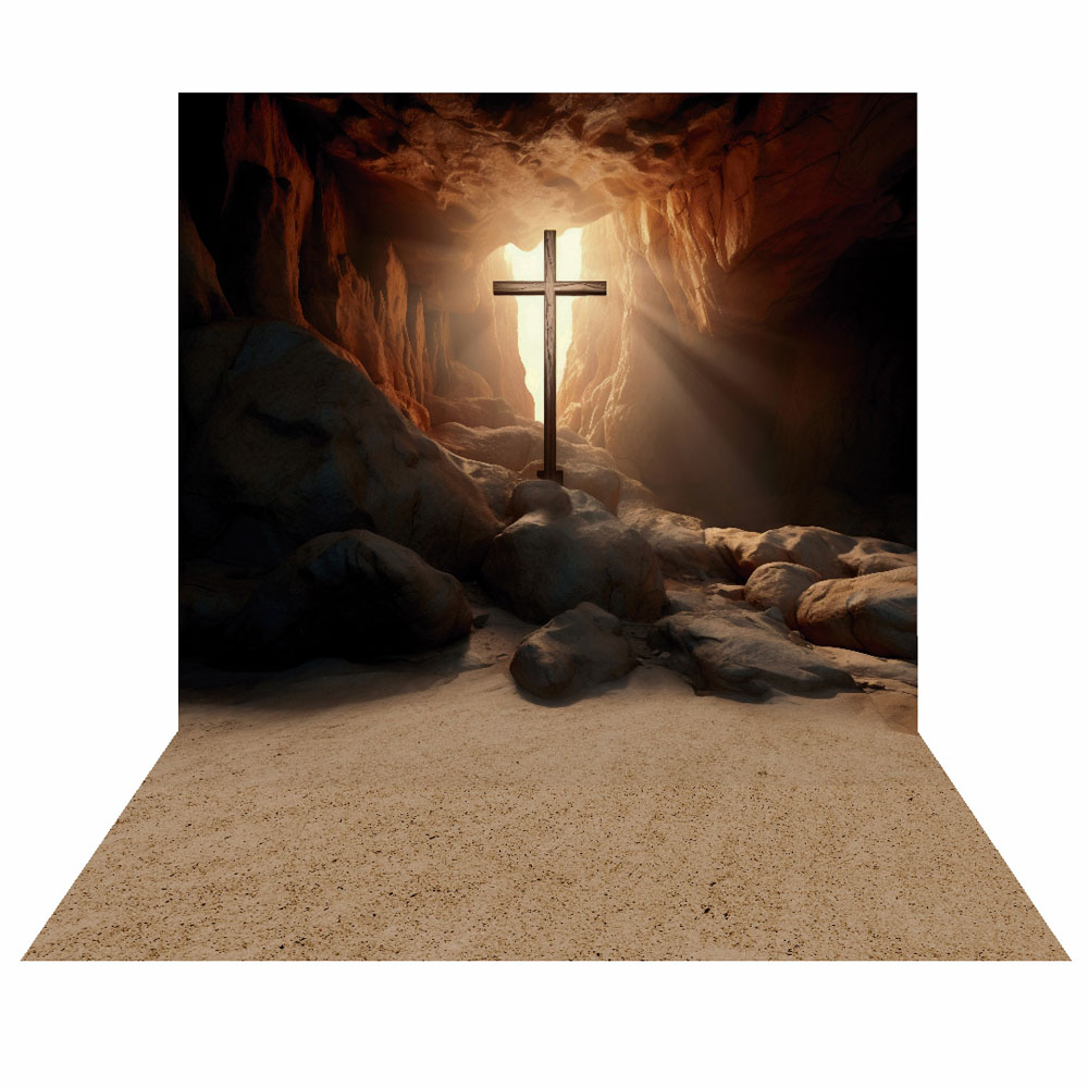 Fundo Fotográfico Cenário Páscoa Religiosa 2,20m x1,50m F795