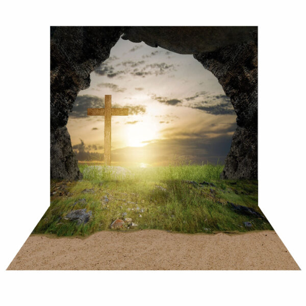 Fundo Fotográfico Cenário Páscoa Religiosa 2,20m x1,50m F794