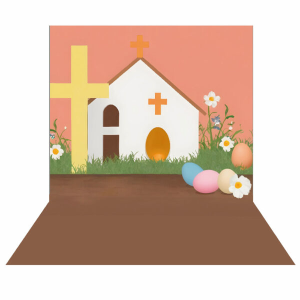 Fundo Fotográfico Cenário Páscoa Religiosa Cute 2,20m x1,50m F799