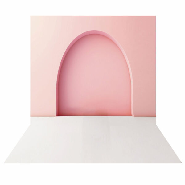 Fundo Fotográfico Cenário Arco Romano Rosa 2,20m x1,50m F858