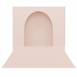 Fundo Fotográfico Cenário Arco Romano Rosa claro 2,20m x1,50m F865