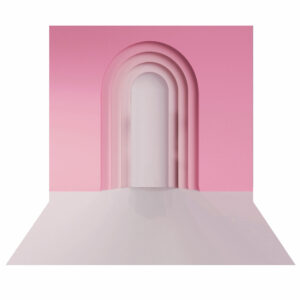 Fundo Fotográfico Cenário Arco Romano Rosa 2,20m x1,50m F870