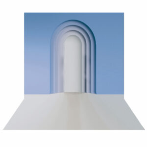 Fundo Fotográfico Cenário Arco Romano Azul 2,20m x1,50m F869