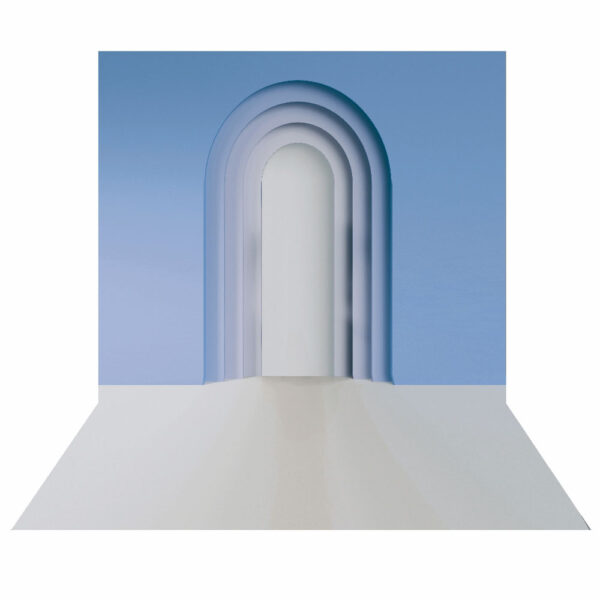 Fundo Fotográfico Cenário Arco Romano Azul 2,20m x1,50m F869