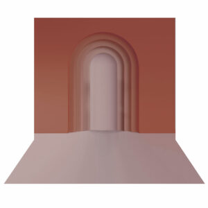 Fundo Fotográfico Cenário Arco Romano Marron 2,20m x1,50m F871