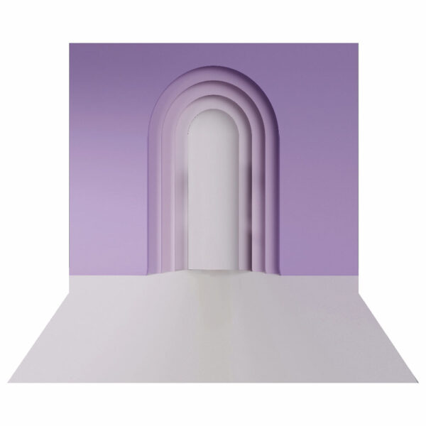 Fundo Fotográfico Cenário Arco Romano Lilas 2,20m x1,50m F868