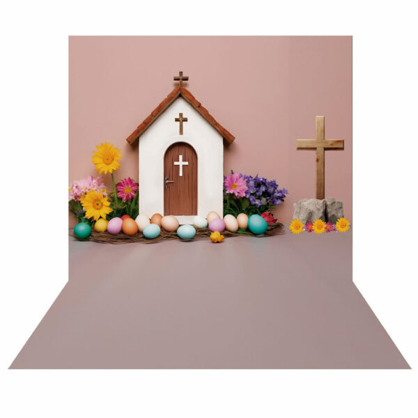 Fundo Fotográfico Cenário Páscoa Religiosa Cute 2,20m x1,50m F797