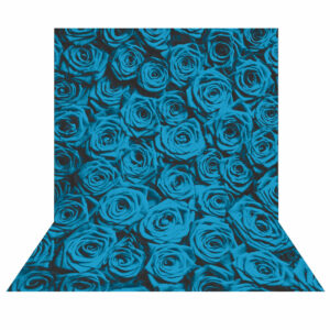 Fundo Fotográfico Cenário Textura Rosas Azul Tecido 2,20m x1,50m F505