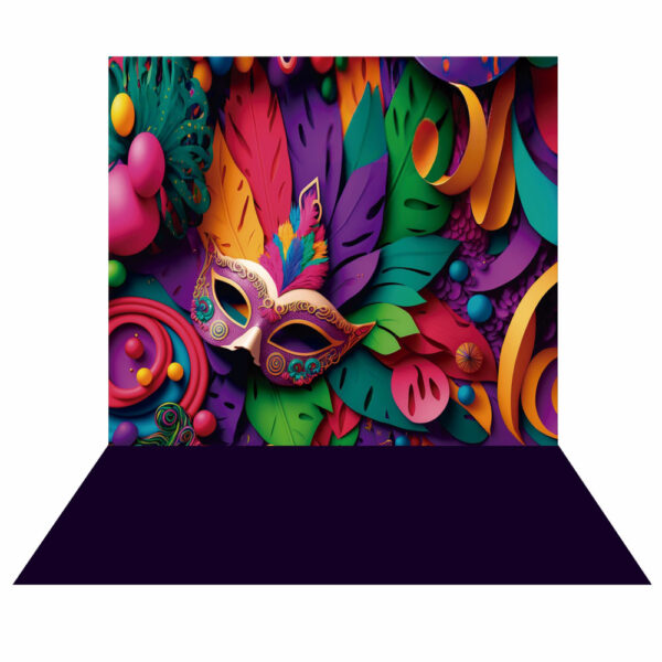 Fundo Fotográfico Cenário Carnaval Colorido em Tecido 2,20m x1,50m F755