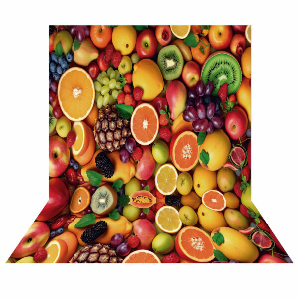 Fundo Fotográfico Cenário Frutas Tecido 2,20m x1,50m F512