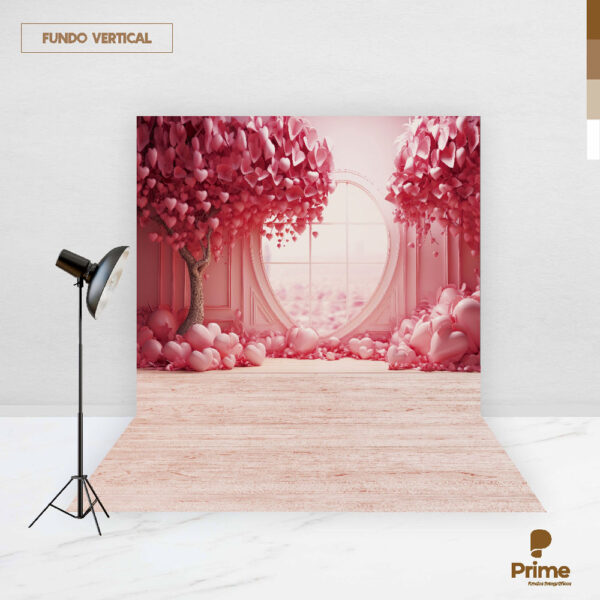 Fundo Fotográfico Cenário Dia das Mães Rosa 2,20m x1,50m F813 - Image 2