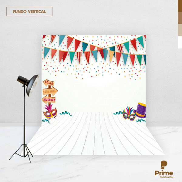 Fundo Fotográfico Cenário Carnaval Infantil 2,20m x1,50m F857 - Image 2