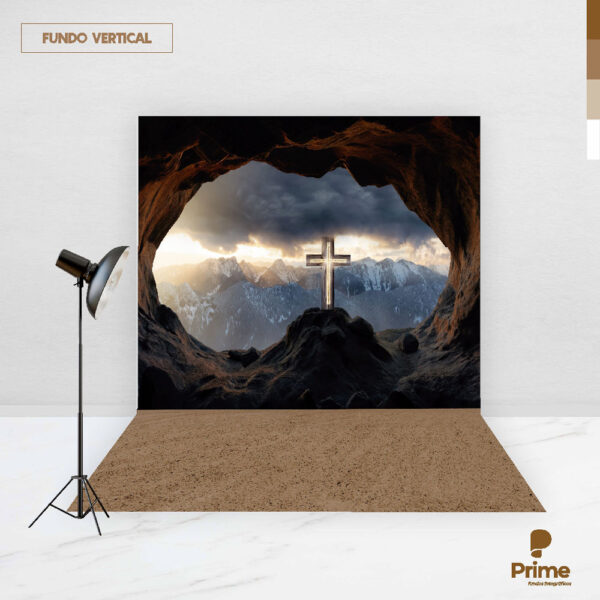 Fundo Fotográfico Cenário Páscoa Religiosa 2,20m x1,50m F793 - Image 2